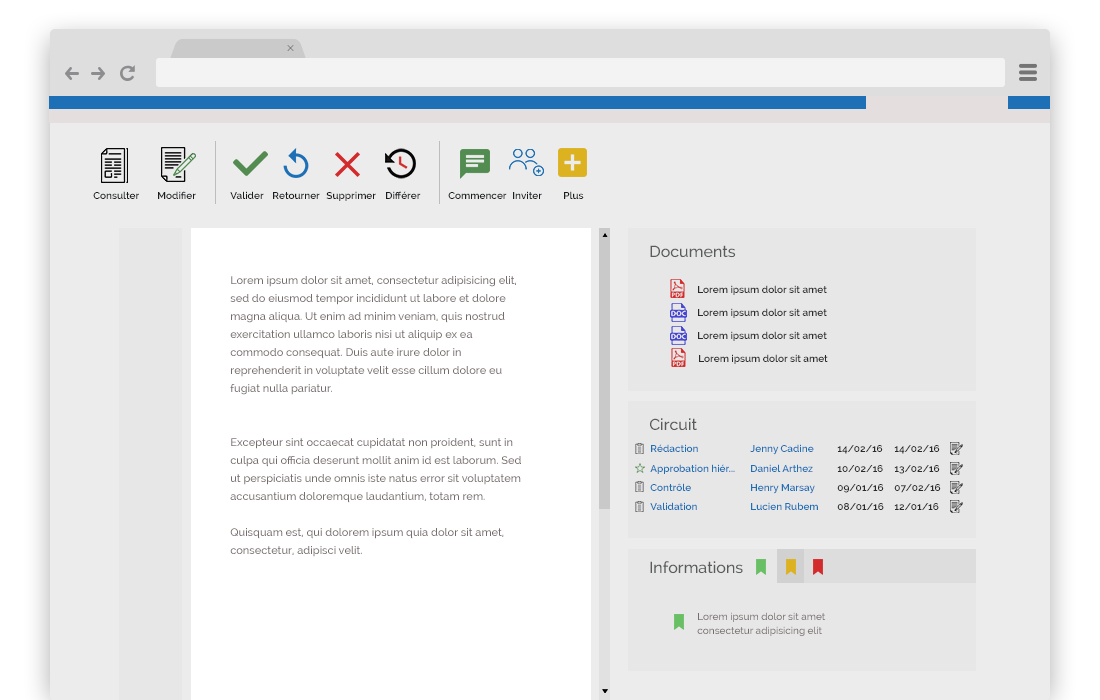 Organiseur YES Intranet